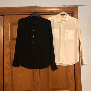 J. Crew 100% silk button up blouses